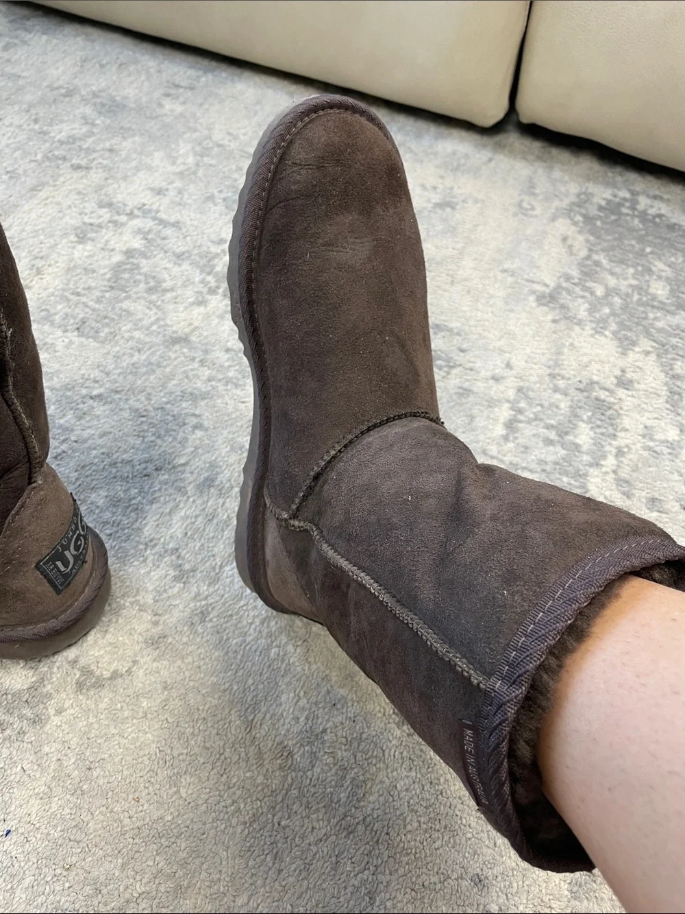 Jumbo UGG Australia Sheepskin Brown Boots
